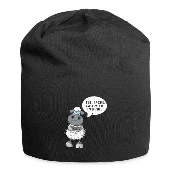 Lebe Lache Lass Mich In Ruhe - Jersey-Beanie - Schwarz - Vorne