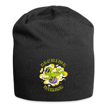 Decrime Nature Colorful Magic Mushroom Trippy - Jersey Beanie - black - Front