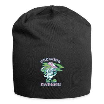 Decrime Nature Colorful Magic Mushroom Trippy - Jersey Beanie - black - Front