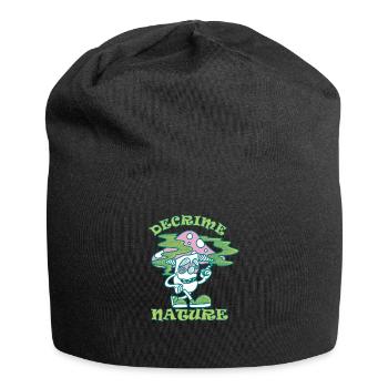 Decrime Nature Colorful Magic Mushroom Trippy - Jersey Beanie - black - Front