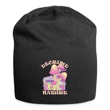 Decrime Nature Colorful Magic Mushroom Trippy - Jersey Beanie - black - Front