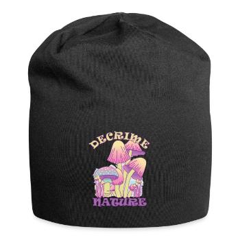 Decrime Nature Colorful Magic Mushroom Trippy - Jersey Beanie - black - Front