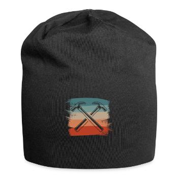 Retro Vintage Classic Carpenter Carpentry - Jersey-Beanie - Schwarz - Vorne