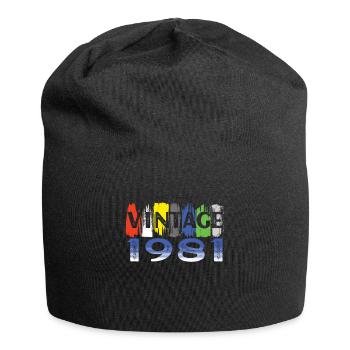 Vintage 1981 Retro Bitrthday Limited Edition. - Jersey-Beanie - Schwarz - Vorne