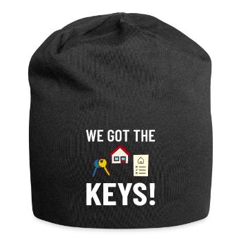 Home Home House Purchase Property - Jersey Beanie - black - Front