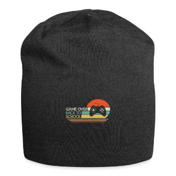 Schulkind Schulstart Game Over Erster Schultag - Jersey-Beanie - Anthrazit - Vorne