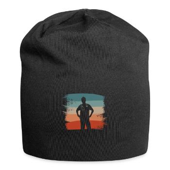 Retro Vintage Classic Doctor Medical - Jersey Beanie - black - Front