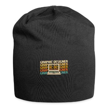 Retro Graphic Designer Graphic Design - Jersey Beanie - black - Front
