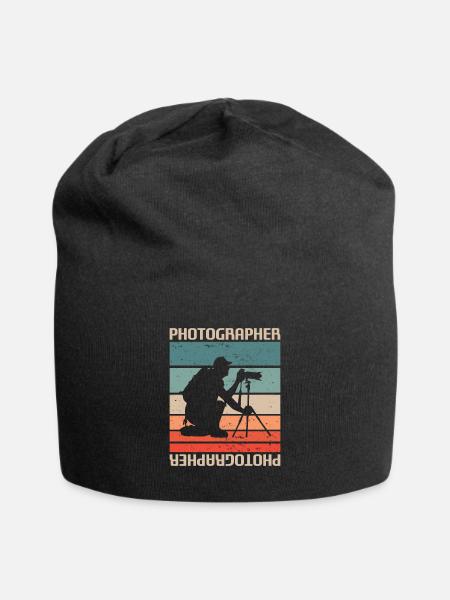Retro Vintage Classic Photographer Photography - Jersey-Beanie - Schwarz