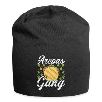 Arepas Gang Lover Hispanic Heritage Month Food - Jersey Beanie - black - Front