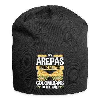 Arepas Lover Traditional Food Hisapnic Heritage - Jersey Beanie - black - Front
