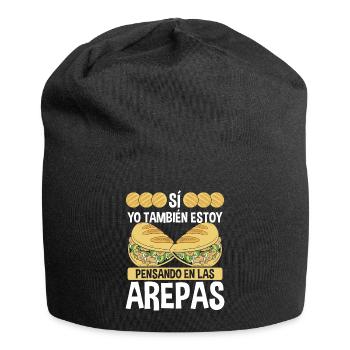 Arepa Lover Food Vénézuélien Hispanique Traditionnel Hispanique - Bonnet en jersey - noir - Devant