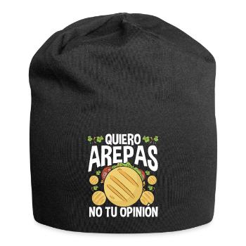 Arepas Lover Quiero Arepas Venezuelan Food n - Jersey-Beanie - Schwarz - Vorne