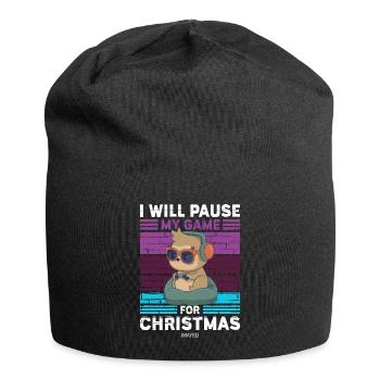 Gambler Cadeau Gamer Jeux de Noël - Bonnet en jersey - noir - Devant