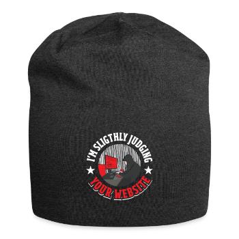Software Developer Coder - Jersey Beanie - charcoal grey - Front