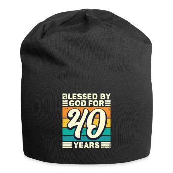 40 - Jersey Beanie - black - Front