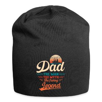Dad the fishing legend fisherman gifts men - Bonnet en jersey - noir - Devant