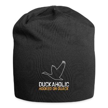 Duckaholic Duck Duck Bird - Jersey Beanie - black - Front