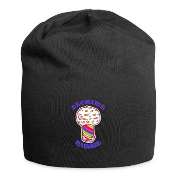 Decrime Nature Colorful Magic Mushroom Trippy - Jersey-Beanie - Schwarz - Vorne