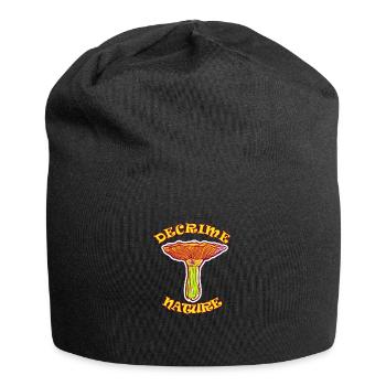 Decrime Nature Colorful Magic Mushroom Trippy - Jersey-Beanie - Schwarz - Vorne