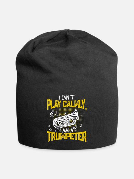 Trompete Trompeter Trompetenspieler - Jersey-Beanie - Schwarz