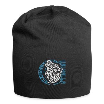 Valhalla Wolf Odin Runen Nordischer Kompass - Jersey-Beanie - Schwarz - Vorne