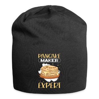 Pancakes | Pancake Pancake Gift - Jersey Beanie - black - Front