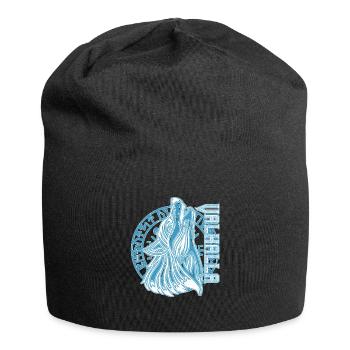 Valhalla Wolf Odin Runen Nordischer Kompass - Jersey-Beanie - Schwarz - Vorne