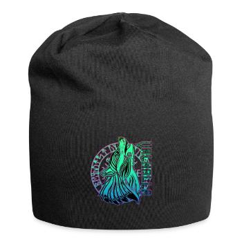 Valhalla Wolf Odin Runen Nordischer Kompass - Jersey-Beanie - Schwarz - Vorne