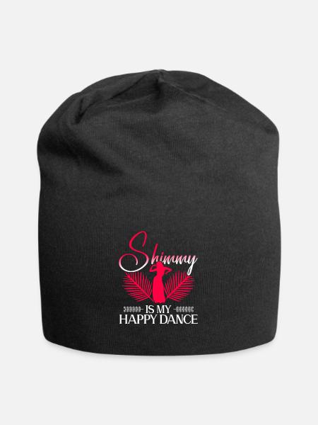 Shimmy Is My Happy Dance - Bauchtanz Tänzerin - Jersey-Beanie - Schwarz