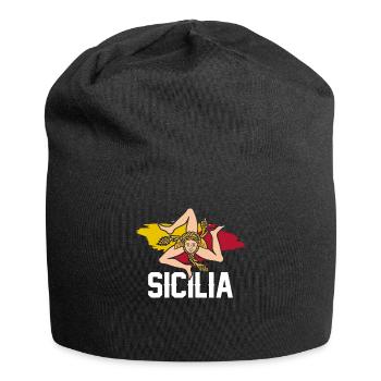 Sicily flag Sicily Palermo Italy - Jersey Beanie - black - Front