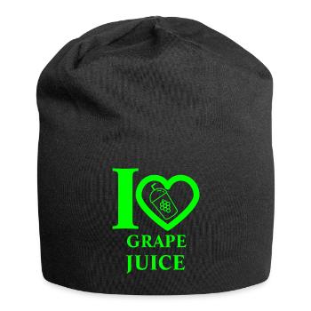 J’adore le jus de raisin - Bonnet en jersey - noir - Devant