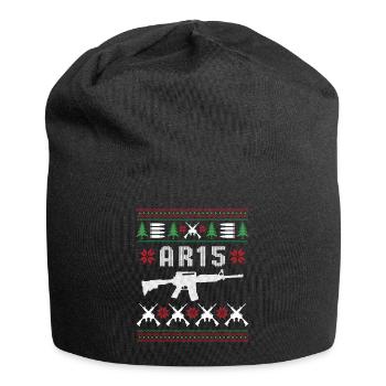 AR15 Noël moche - Bonnet en jersey - noir - Devant
