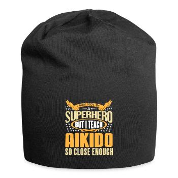 I may not be a Superhero but i teach Aikido - Jersey-Beanie - Schwarz - Vorne