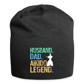 Husband dad aikido legend - Jersey-Beanie - Schwarz - Vorne