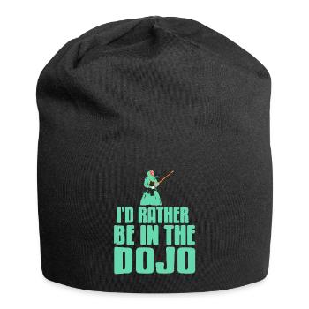 Id rather be in the Dojo - Jersey-Beanie - Schwarz - Vorne