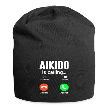 L’Aïkido appelle - Bonnet en jersey - noir - Devant