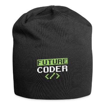 Zukünftiger Coder Coding Programmierer Code - Jersey-Beanie - Schwarz - Vorne