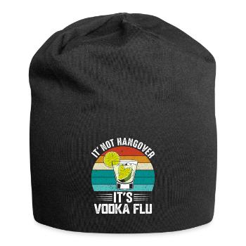 Vintage Vodka Drinker Lover Drinker Lifestyle - Jersey Beanie - black - Front