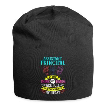 Chef d’établissement Directeur Directeur Directeur de la direction de l’école - Bonnet en jersey - noir - Devant