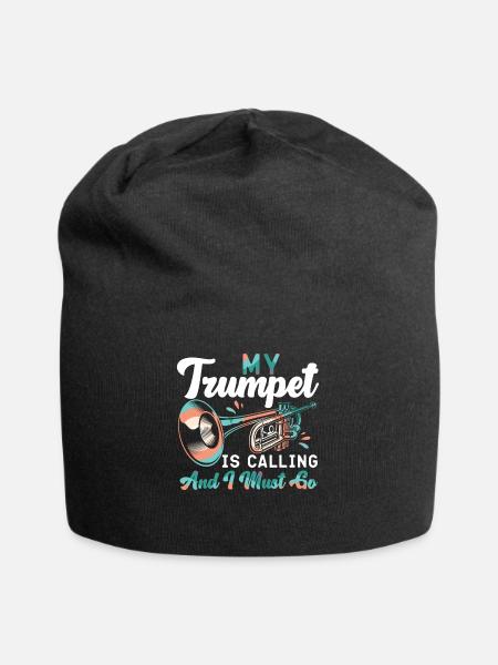 Trumpet Player My Trumpet Is - Jersey-Beanie - Schwarz