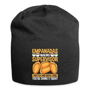 Empanadas Making Supervisor Latin Hispanic Food - Jersey-Beanie - Schwarz - Vorne