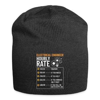 Ingénieur en génie électrique Recherche Développement - Bonnet en jersey - charbon - Devant