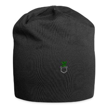 Brusttasche Ficus - Jersey-Beanie - Schwarz - Vorne