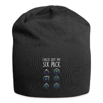 Check Out My Six Pack Dice - Jersey Beanie - black - Front