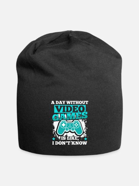 Ein Tag ohne Videospiele Spieler Gamer - Jersey-Beanie - Schwarz
