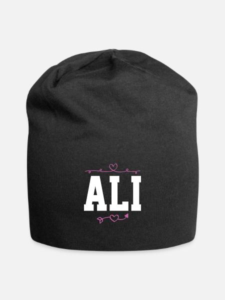 Ali - Jersey-Beanie - Schwarz
