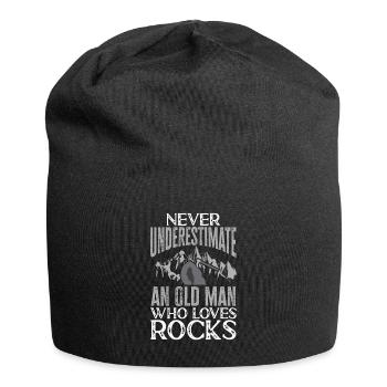 Rockhound Geology Rock Collecting Stone Collectors - Jersey Beanie - black - Front