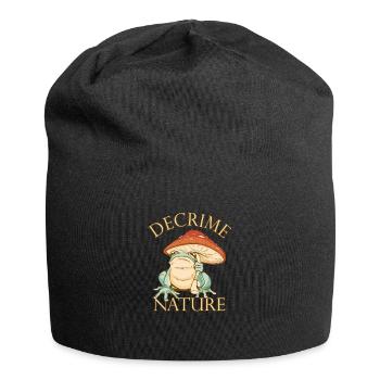 Decrime Nature Champignon Magique Coloré Grenouille - Bonnet en jersey - noir - Devant