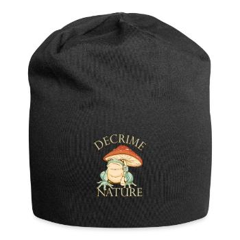 Decrime Nature Champignon Magique Coloré Grenouille - Bonnet en jersey - noir - Devant